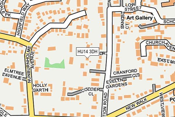 HU14 3DH map - OS OpenMap – Local (Ordnance Survey) HU14 3DH map - OS OpenMap – Local (Ordnance Survey)