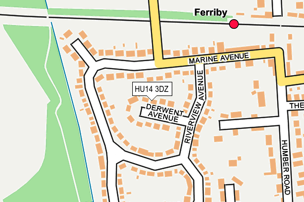 HU14 3DZ map - OS OpenMap – Local (Ordnance Survey) HU14 3DZ map - OS OpenMap – Local (Ordnance Survey)