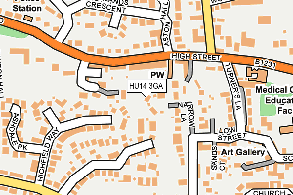 HU14 3GA map - OS OpenMap – Local (Ordnance Survey) HU14 3GA map - OS OpenMap – Local (Ordnance Survey)