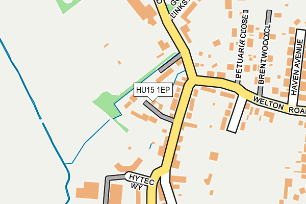 HU15 1EP map - OS OpenMap – Local (Ordnance Survey) HU15 1EP map - OS OpenMap – Local (Ordnance Survey)