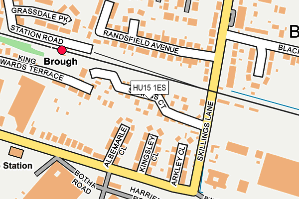 HU15 1ES map - OS OpenMap – Local (Ordnance Survey)