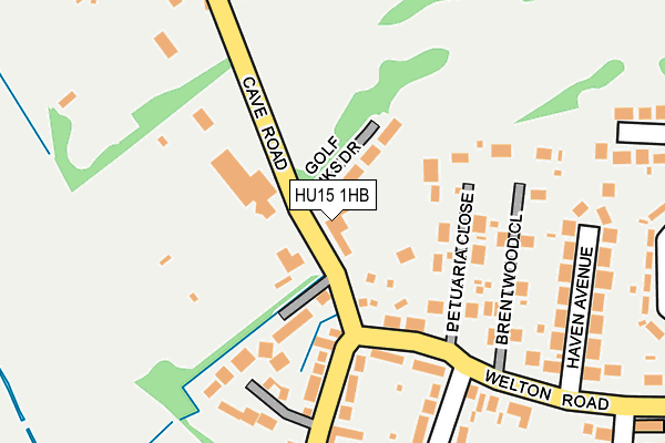 HU15 1HB map - OS OpenMap – Local (Ordnance Survey) HU15 1HB map - OS OpenMap – Local (Ordnance Survey)