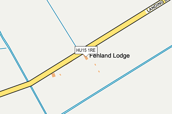 HU15 1RE map - OS OpenMap – Local (Ordnance Survey)