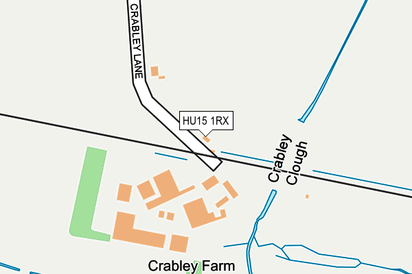 HU15 1RX map - OS OpenMap – Local (Ordnance Survey)