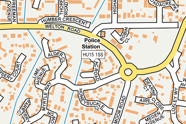 HU15 1SS map - OS OpenMap – Local (Ordnance Survey) HU15 1SS map - OS OpenMap – Local (Ordnance Survey)