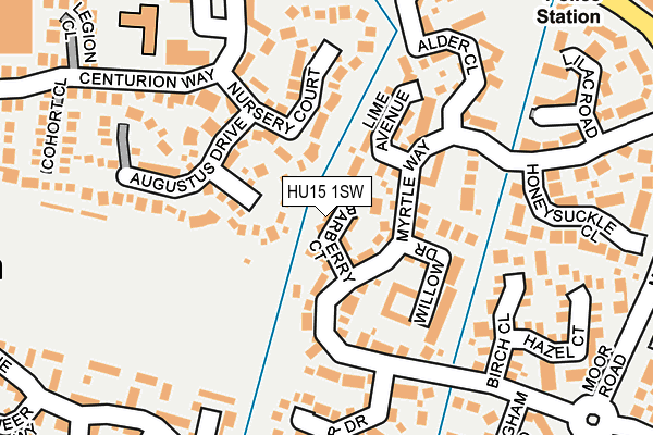 HU15 1SW map - OS OpenMap – Local (Ordnance Survey) HU15 1SW map - OS OpenMap – Local (Ordnance Survey)