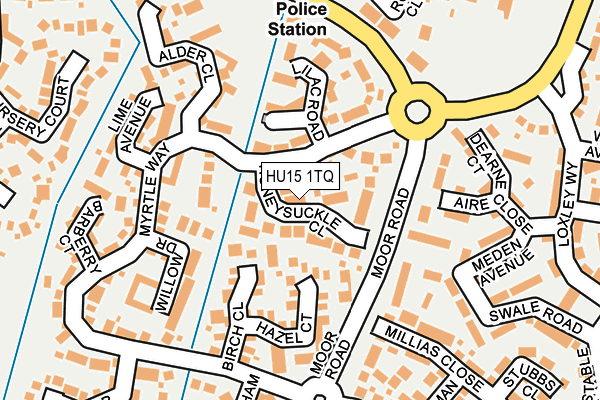 HU15 1TQ map - OS OpenMap – Local (Ordnance Survey)
