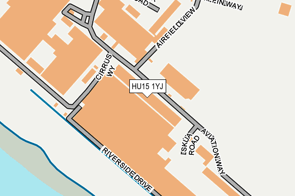 HU15 1YJ map - OS OpenMap – Local (Ordnance Survey) HU15 1YJ map - OS OpenMap – Local (Ordnance Survey)