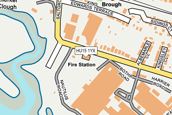 HU15 1YX map - OS OpenMap – Local (Ordnance Survey)