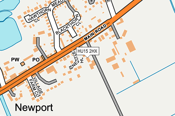 HU15 2HX map - OS OpenMap – Local (Ordnance Survey) HU15 2HX map - OS OpenMap – Local (Ordnance Survey)