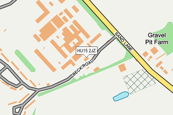HU15 2JZ map - OS OpenMap – Local (Ordnance Survey) HU15 2JZ map - OS OpenMap – Local (Ordnance Survey)