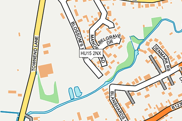 HU15 2NX map - OS OpenMap – Local (Ordnance Survey) HU15 2NX map - OS OpenMap – Local (Ordnance Survey)