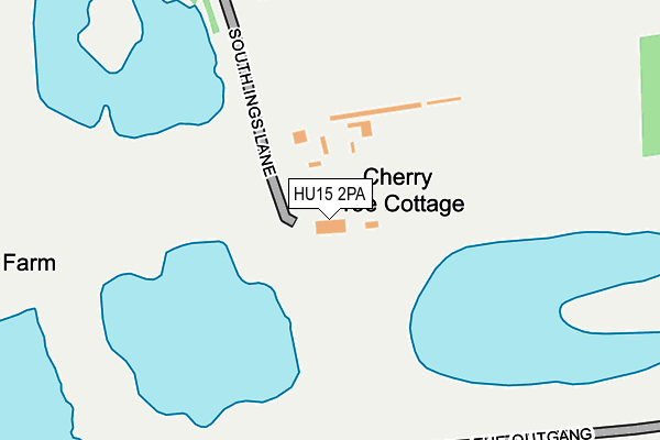 HU15 2PA map - OS OpenMap – Local (Ordnance Survey) HU15 2PA map - OS OpenMap – Local (Ordnance Survey)