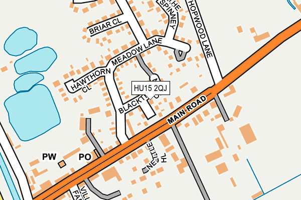HU15 2QJ map - OS OpenMap – Local (Ordnance Survey) HU15 2QJ map - OS OpenMap – Local (Ordnance Survey)