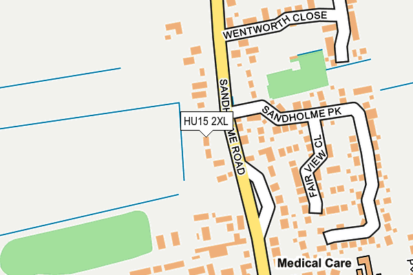 HU15 2XL map - OS OpenMap – Local (Ordnance Survey) HU15 2XL map - OS OpenMap – Local (Ordnance Survey)