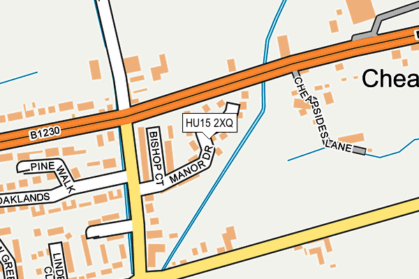 HU15 2XQ map - OS OpenMap – Local (Ordnance Survey) HU15 2XQ map - OS OpenMap – Local (Ordnance Survey)