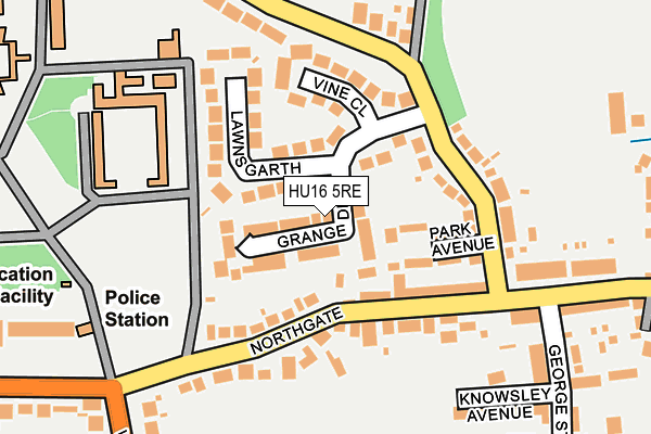 HU16 5RE map - OS OpenMap – Local (Ordnance Survey) HU16 5RE map - OS OpenMap – Local (Ordnance Survey)