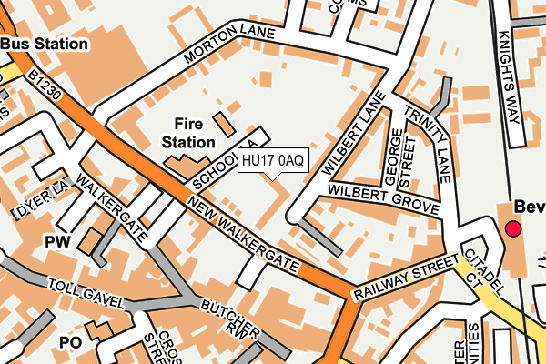 HU17 0AQ map - OS OpenMap – Local (Ordnance Survey) HU17 0AQ map - OS OpenMap – Local (Ordnance Survey)