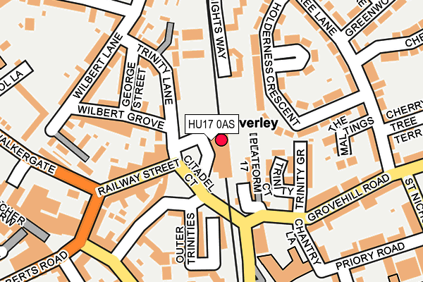 HU17 0AS map - OS OpenMap – Local (Ordnance Survey) HU17 0AS map - OS OpenMap – Local (Ordnance Survey)