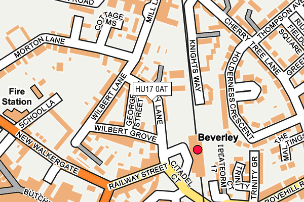 HU17 0AT map - OS OpenMap – Local (Ordnance Survey) HU17 0AT map - OS OpenMap – Local (Ordnance Survey)