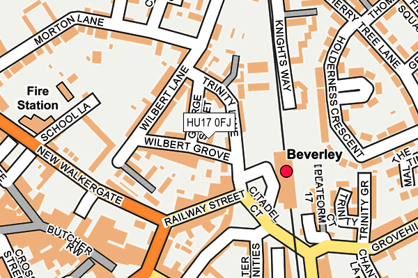 HU17 0FJ map - OS OpenMap – Local (Ordnance Survey) HU17 0FJ map - OS OpenMap – Local (Ordnance Survey)