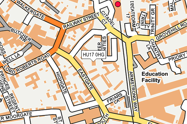 HU17 0HG map - OS OpenMap – Local (Ordnance Survey) HU17 0HG map - OS OpenMap – Local (Ordnance Survey)