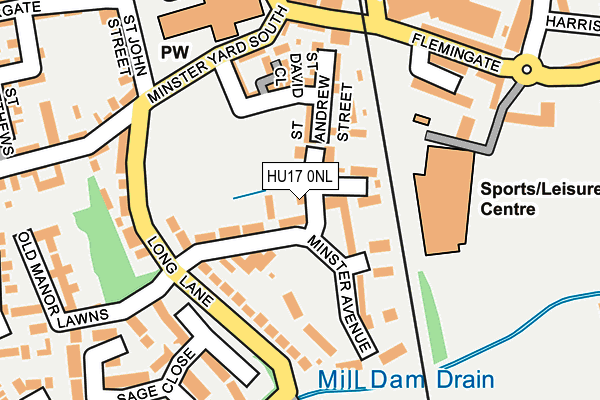 HU17 0NL map - OS OpenMap – Local (Ordnance Survey) HU17 0NL map - OS OpenMap – Local (Ordnance Survey)
