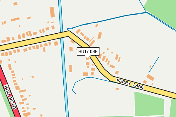 HU17 0SE map - OS OpenMap – Local (Ordnance Survey)