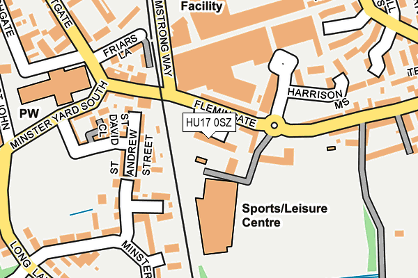 HU17 0SZ map - OS OpenMap – Local (Ordnance Survey) HU17 0SZ map - OS OpenMap – Local (Ordnance Survey)
