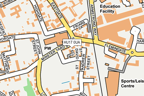 HU17 0UA map - OS OpenMap – Local (Ordnance Survey) HU17 0UA map - OS OpenMap – Local (Ordnance Survey)