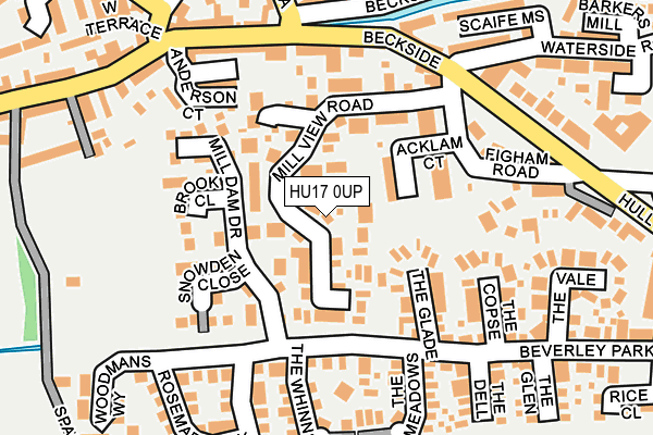 HU17 0UP map - OS OpenMap – Local (Ordnance Survey) HU17 0UP map - OS OpenMap – Local (Ordnance Survey)