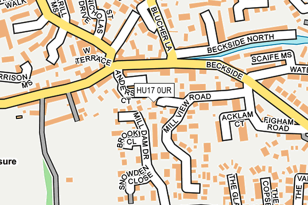 HU17 0UR map - OS OpenMap – Local (Ordnance Survey)