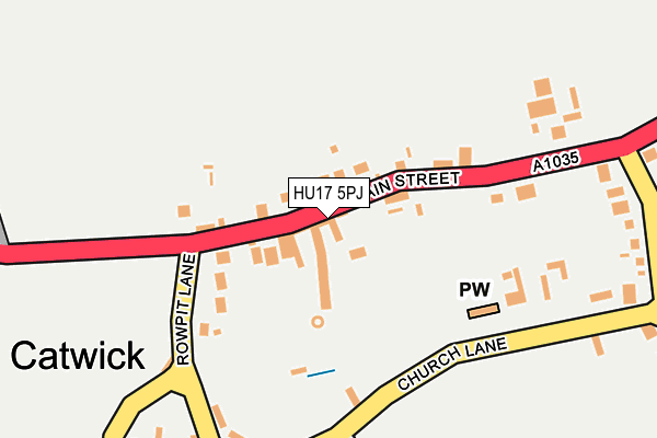 HU17 5PJ map - OS OpenMap – Local (Ordnance Survey)