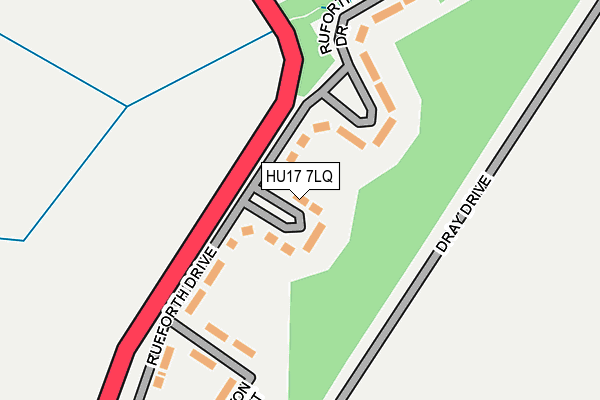 HU17 7LQ map - OS OpenMap – Local (Ordnance Survey) HU17 7LQ map - OS OpenMap – Local (Ordnance Survey)