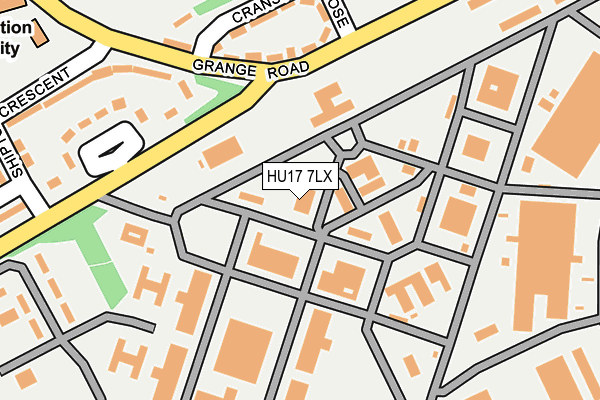 HU17 7LX map - OS OpenMap – Local (Ordnance Survey) HU17 7LX map - OS OpenMap – Local (Ordnance Survey)
