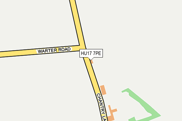HU17 7PE map - OS OpenMap – Local (Ordnance Survey) HU17 7PE map - OS OpenMap – Local (Ordnance Survey)