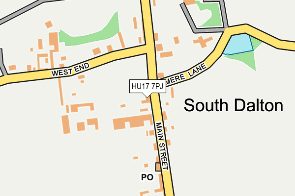 HU17 7PJ map - OS OpenMap – Local (Ordnance Survey) HU17 7PJ map - OS OpenMap – Local (Ordnance Survey)