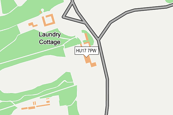 HU17 7PW map - OS OpenMap – Local (Ordnance Survey) HU17 7PW map - OS OpenMap – Local (Ordnance Survey)