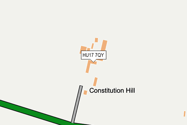 HU17 7QY map - OS OpenMap – Local (Ordnance Survey)