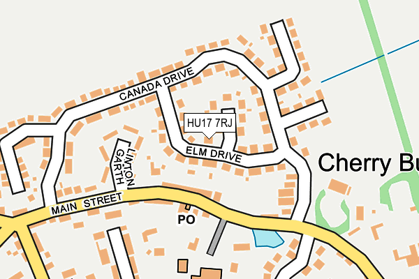 HU17 7RJ map - OS OpenMap – Local (Ordnance Survey) HU17 7RJ map - OS OpenMap – Local (Ordnance Survey)