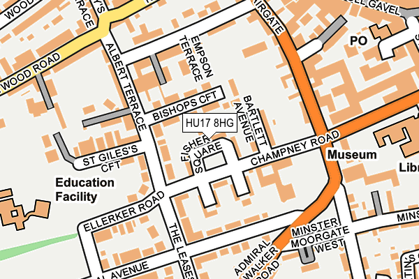 HU17 8HG map - OS OpenMap – Local (Ordnance Survey) HU17 8HG map - OS OpenMap – Local (Ordnance Survey)