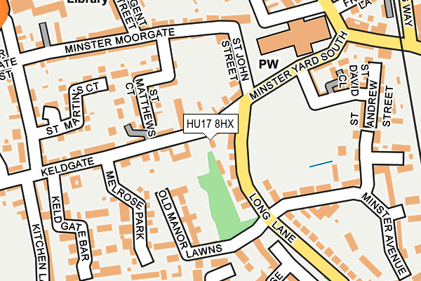 HU17 8HX map - OS OpenMap – Local (Ordnance Survey) HU17 8HX map - OS OpenMap – Local (Ordnance Survey)