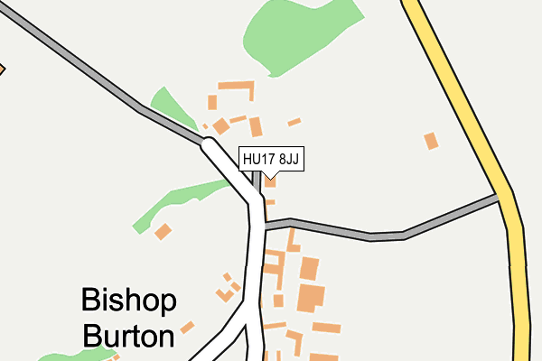 HU17 8JJ map - OS OpenMap – Local (Ordnance Survey)