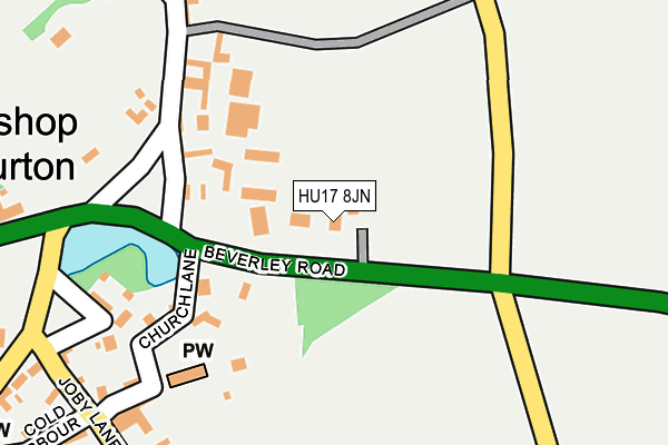 HU17 8JN map - OS OpenMap – Local (Ordnance Survey)