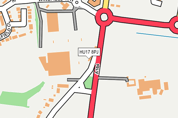 HU17 8PJ map - OS OpenMap – Local (Ordnance Survey) HU17 8PJ map - OS OpenMap – Local (Ordnance Survey)