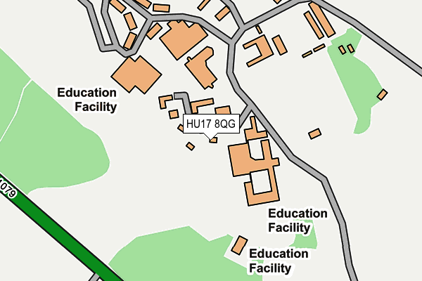 HU17 8QG map - OS OpenMap – Local (Ordnance Survey)