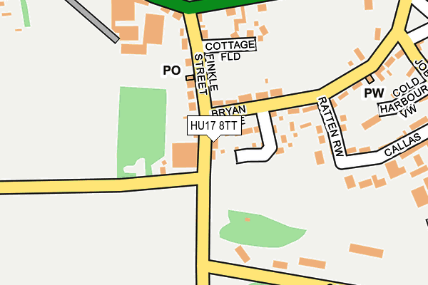 HU17 8TT map - OS OpenMap – Local (Ordnance Survey) HU17 8TT map - OS OpenMap – Local (Ordnance Survey)