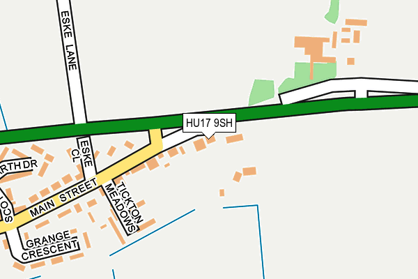 HU17 9SH map - OS OpenMap – Local (Ordnance Survey)