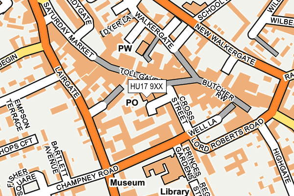 HU17 9XX map - OS OpenMap – Local (Ordnance Survey) HU17 9XX map - OS OpenMap – Local (Ordnance Survey)
