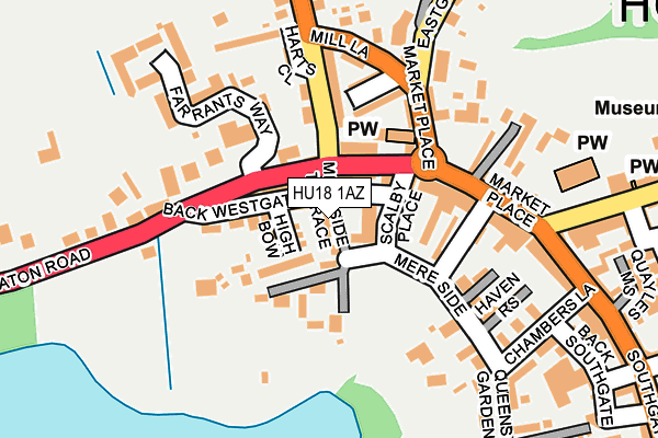 HU18 1AZ map - OS OpenMap – Local (Ordnance Survey) HU18 1AZ map - OS OpenMap – Local (Ordnance Survey)